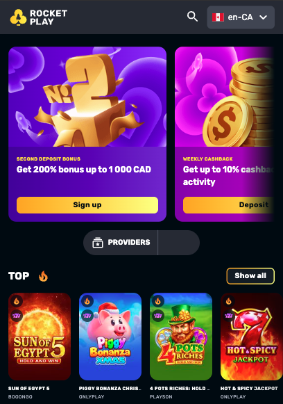 RocketPlay casino app